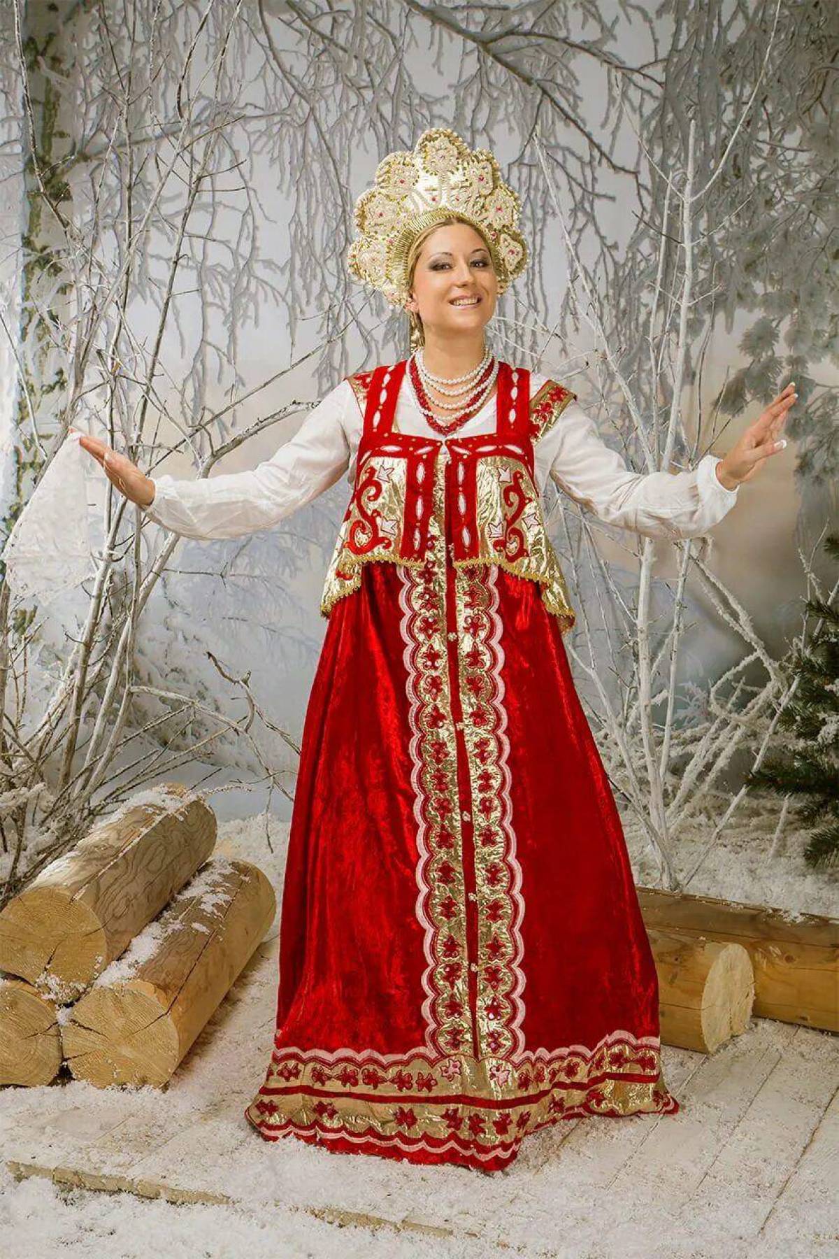 Girls in Slavic costumes in Tripoli