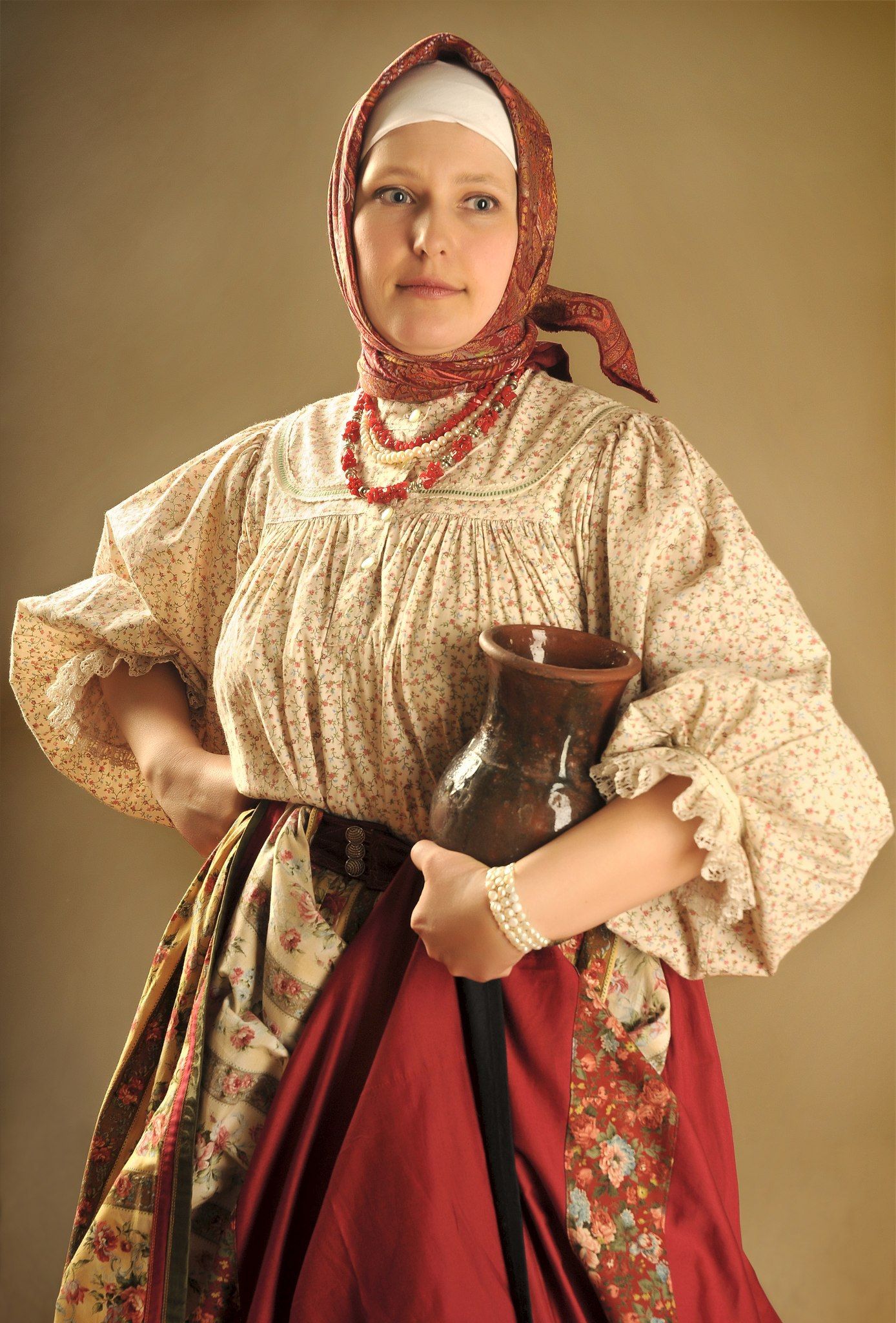 Girls in Slavic costumes in Tripoli